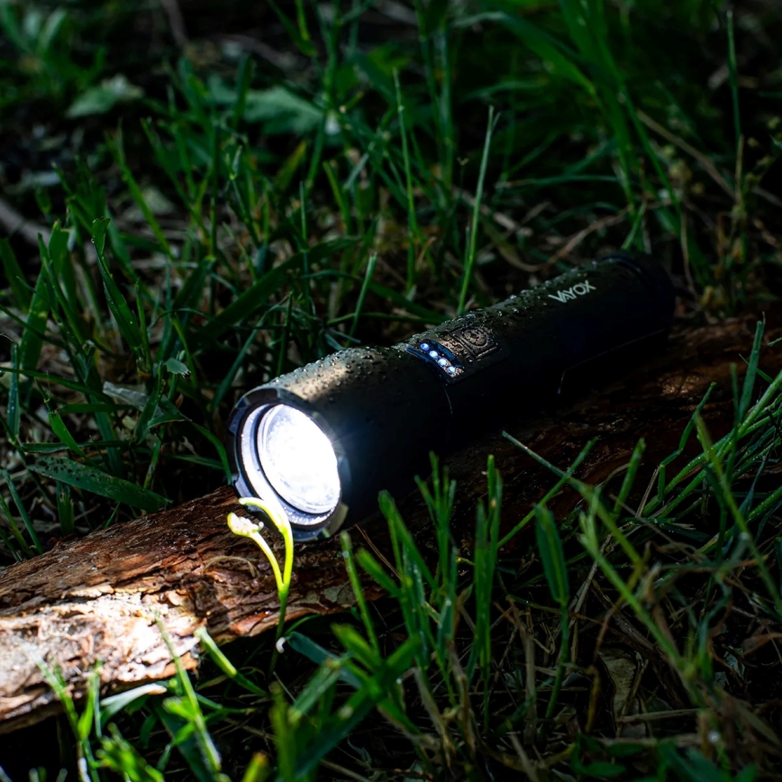 LED Dimmable rechargeable flashlight LED/20W/5V IPX4 800 shiny 2000 mAh