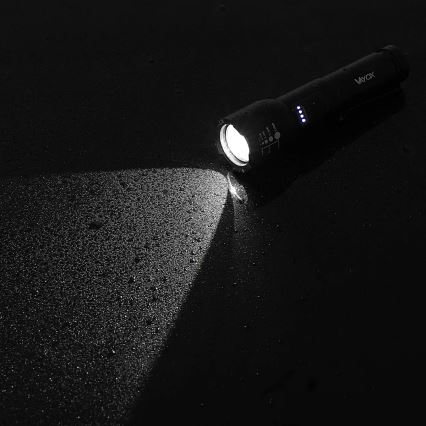LED Dimmable rechargeable flashlight LED/20W/5V IPX4 800 shiny 2000 mAh