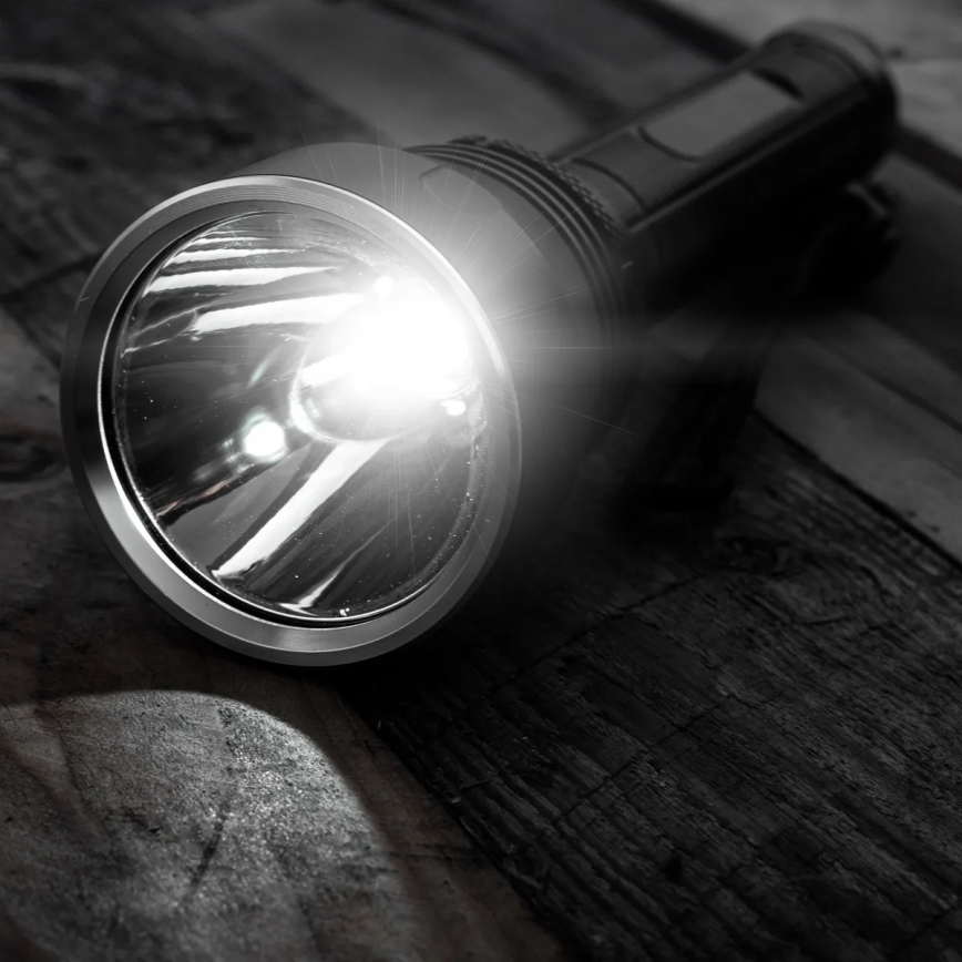 LED Dimmable rechargeable flashlight LED/20W/5V IPX5 1570 shiny 8400 mAh