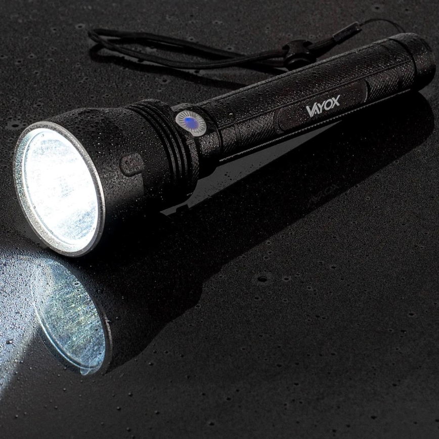 LED Dimmable rechargeable flashlight LED/20W/5V IPX5 1570 shiny 8400 mAh