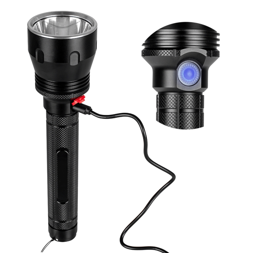 LED Dimmable rechargeable flashlight LED/20W/5V IPX5 1570 shiny 8400 mAh