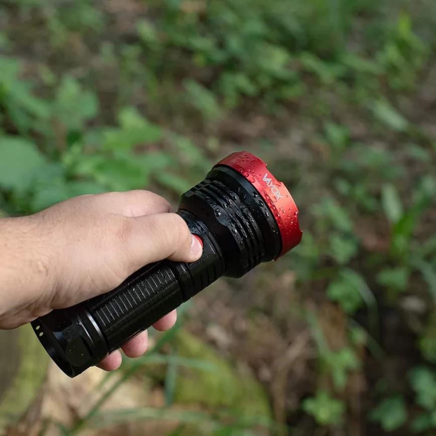 LED Dimmable rechargeable flashlight LED/20W/5V IPX5 2000 shiny 6000 mAh