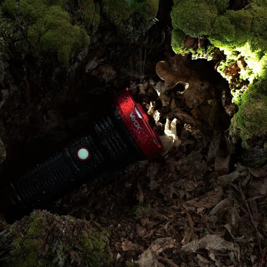 LED Dimmable rechargeable flashlight LED/20W/5V IPX5 2000 shiny 6000 mAh