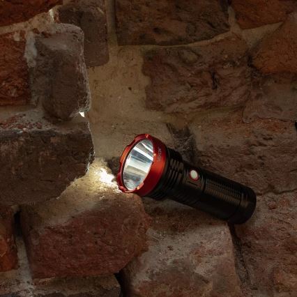 LED Dimmable rechargeable flashlight LED/20W/5V IPX5 2000 shiny 6000 mAh