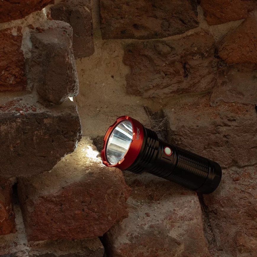 LED Dimmable rechargeable flashlight LED/20W/5V IPX5 2000 shiny 6000 mAh