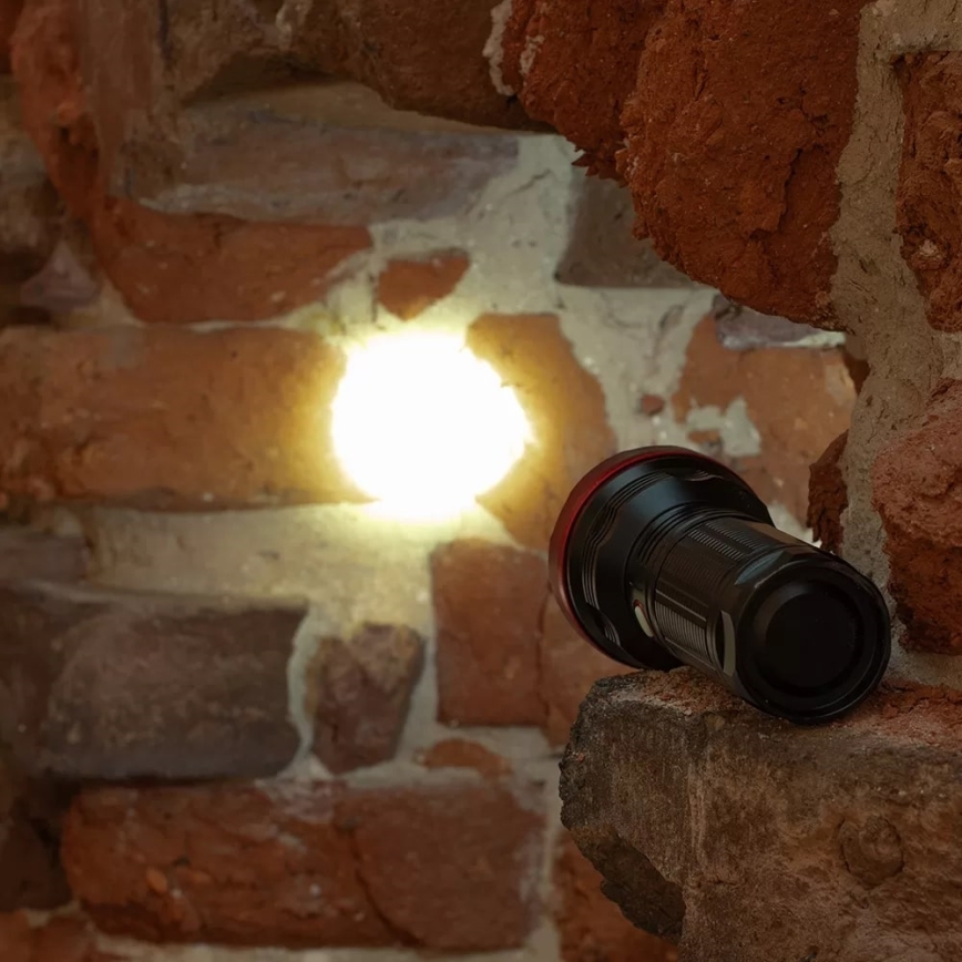 LED Dimmable rechargeable flashlight LED/20W/5V IPX5 2000 shiny 6000 mAh