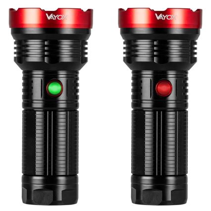 LED Dimmable rechargeable flashlight LED/20W/5V IPX5 2000 shiny 6000 mAh