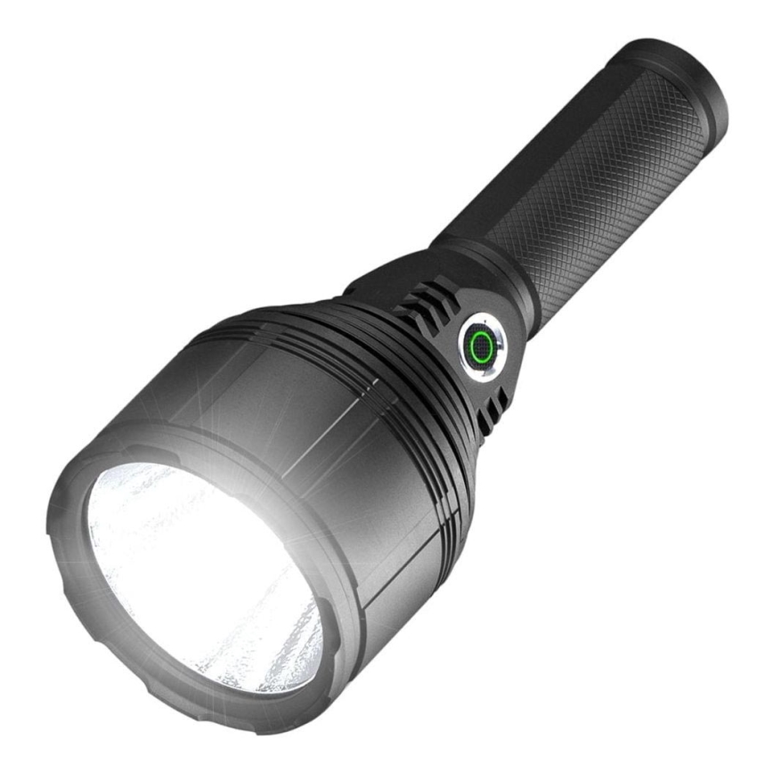 LED Dimmable rechargeable flashlight LED/30W/5V IPX7 3000 shiny 4200 mAh