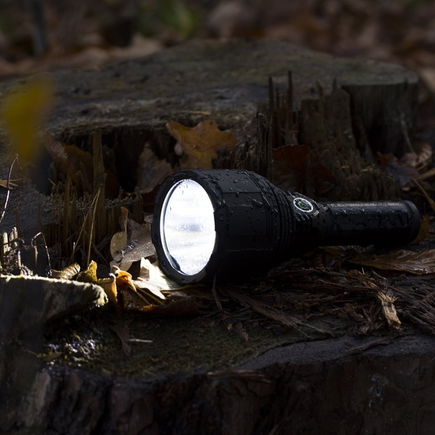 LED Dimmable rechargeable flashlight LED/30W/5V IPX7 3000 shiny 4200 mAh