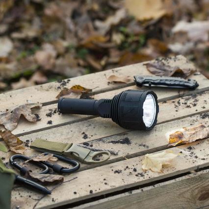 LED Dimmable rechargeable flashlight LED/30W/5V IPX7 3000 shiny 4200 mAh