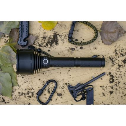 LED Dimmable rechargeable flashlight LED/30W/5V IPX7 3000 shiny 8400 mAh