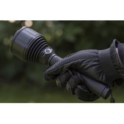 LED Dimmable rechargeable flashlight LED/30W/5V IPX7 3000 shiny 8400 mAh