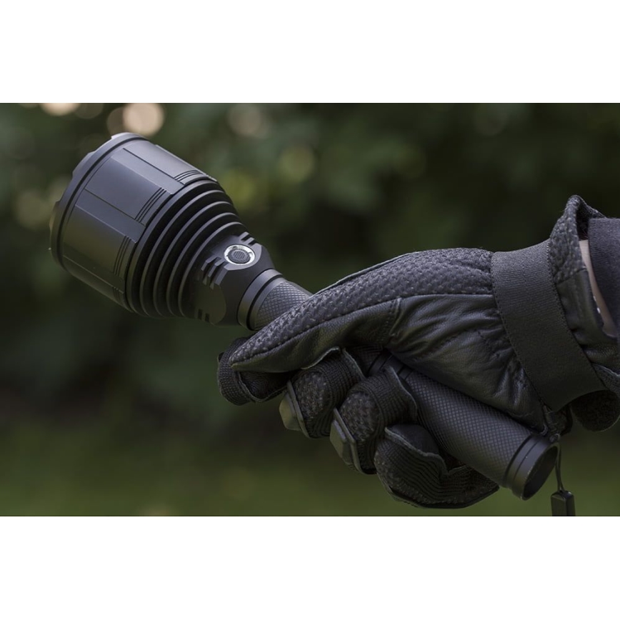 LED Dimmable rechargeable flashlight LED/30W/5V IPX7 3000 shiny 8400 mAh