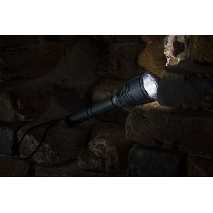 LED Dimmable rechargeable flashlight LED/30W/5V IPX7 3000 shiny 8400 mAh
