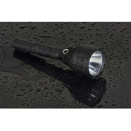 LED Dimmable rechargeable flashlight LED/30W/5V IPX7 3000 shiny 8400 mAh
