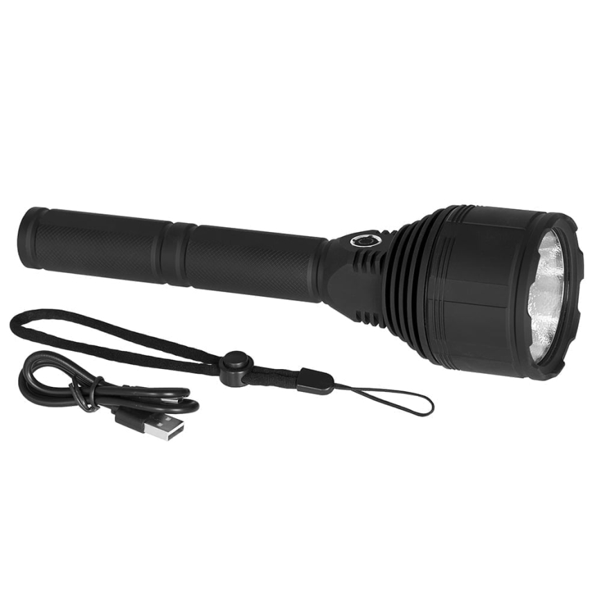 LED Dimmable rechargeable flashlight LED/30W/5V IPX7 3000 shiny 8400 mAh