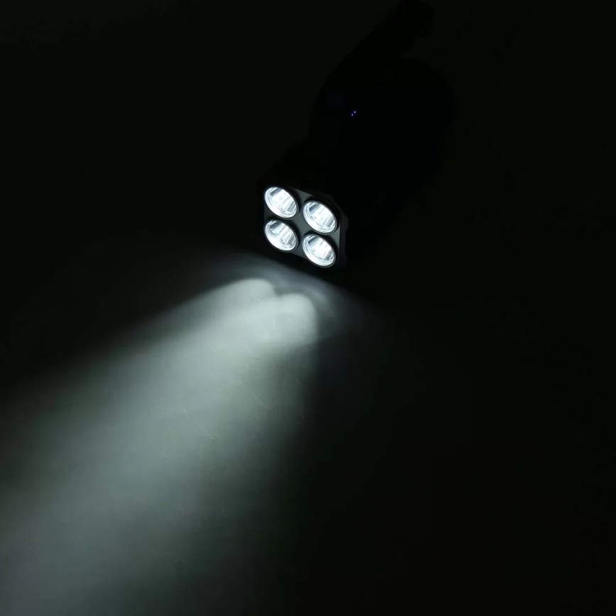 LED Dimmable rechargeable flashlight LED/5V IPX4 250 shiny 1200 mAh