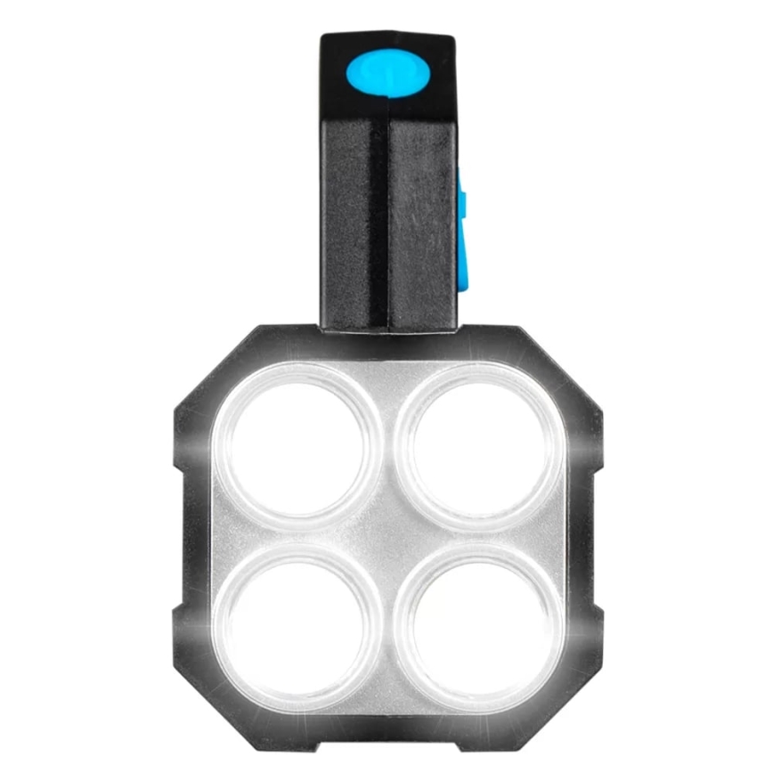 LED Dimmable rechargeable flashlight LED/5V IPX4 250 shiny 1200 mAh