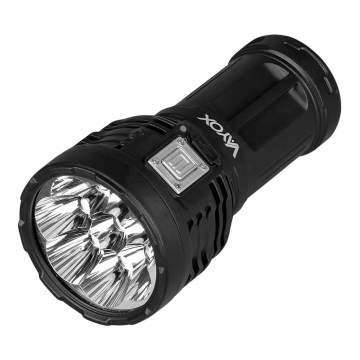 LED Dimmable rechargeable flashlight LED/5V IPX4 600 shiny 1200 mAh