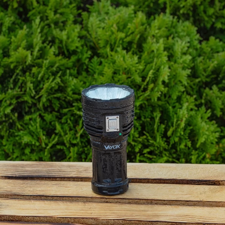 LED Dimmable rechargeable flashlight LED/5V IPX4 600 shiny 1200 mAh
