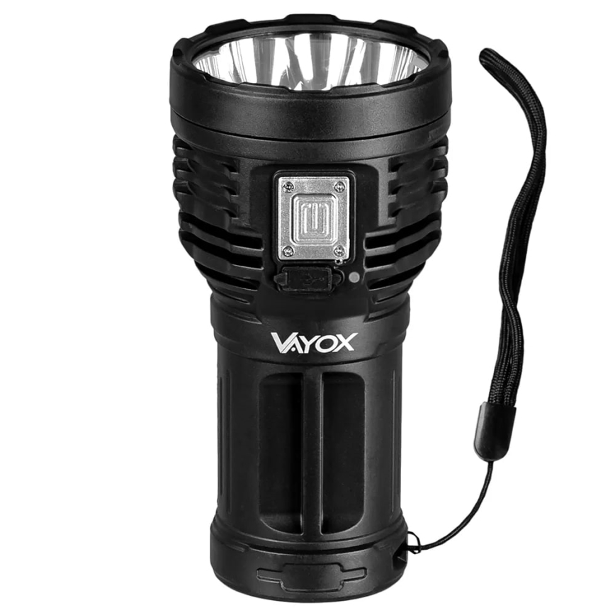 LED Dimmable rechargeable flashlight LED/5V IPX4 600 shiny 1200 mAh