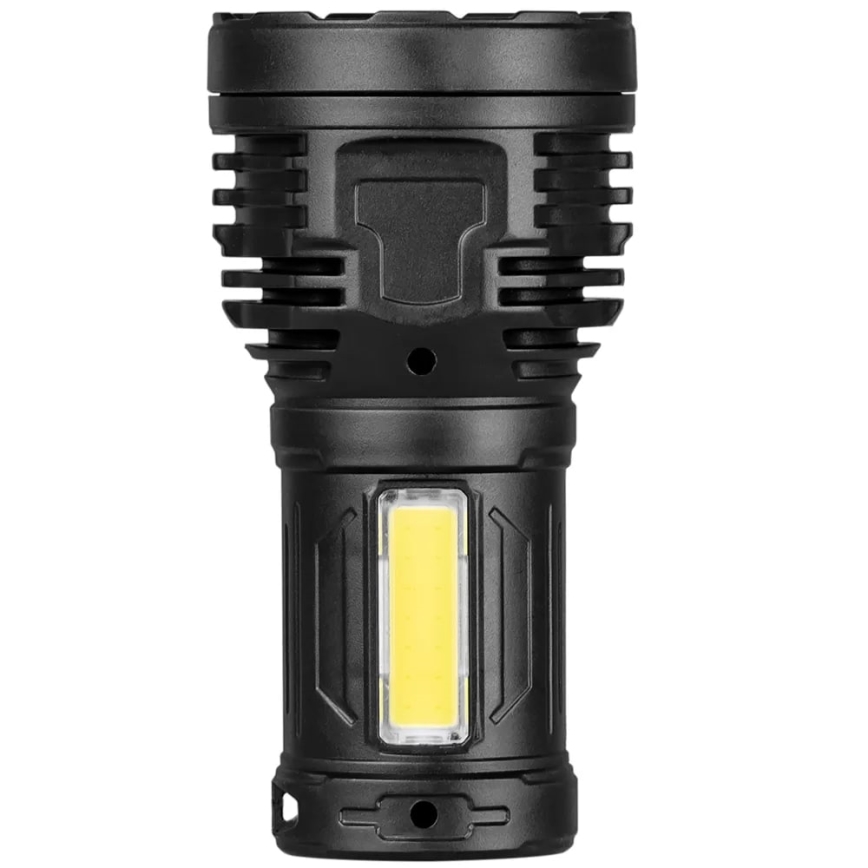 LED Dimmable rechargeable flashlight LED/5V IPX4 600 shiny 1200 mAh