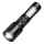 LED Dimmable rechargeable flashlight with a red light LED/5W/5V IPX4 260 shiny 2000 mAh