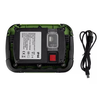 LED Dimmable rechargeable floodlight SAMSUNG CHIP + SOS function 10W/3,7V/USB IP44