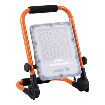 LED Dimmable rechargeable floodlight with stand LED/100W/3,2V 4500K 10000 mAh IP65 orange