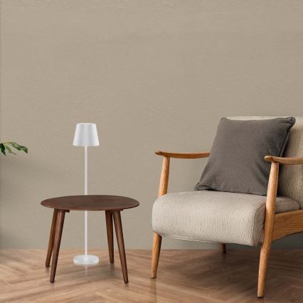 LED Dimmable rechargeable floor lamp 3in1 LED/4W/5V 4400 mAh 3000K IP54 white