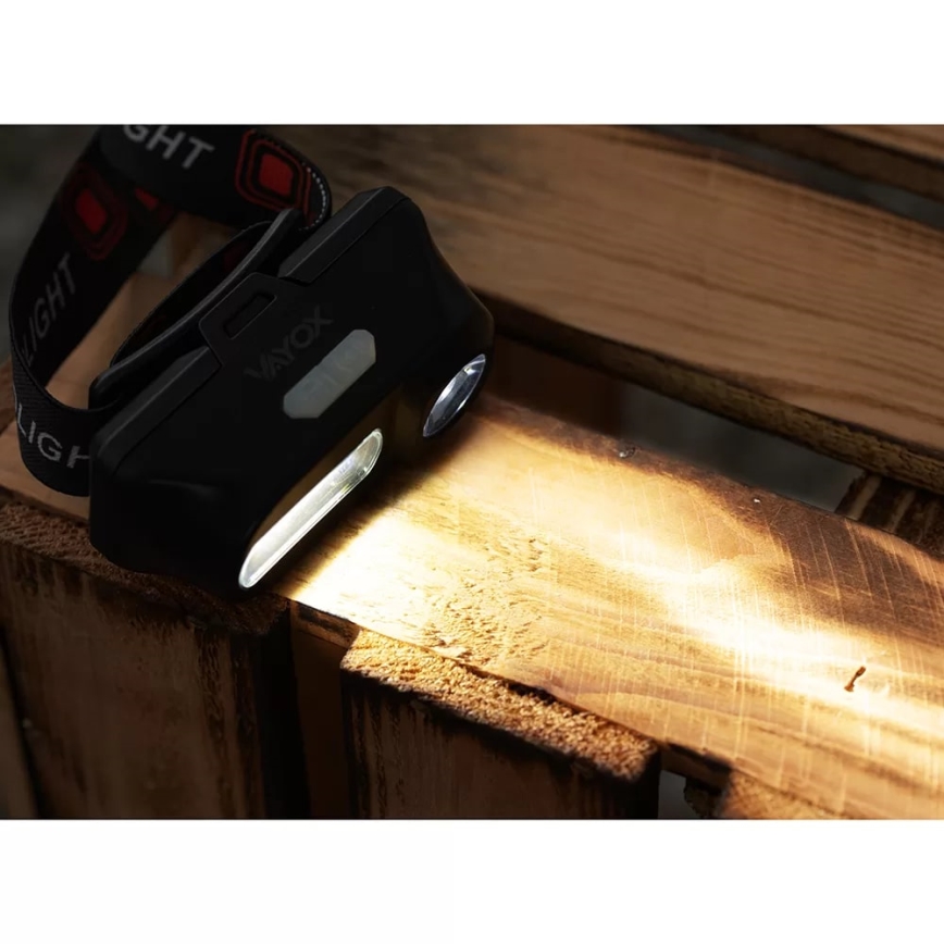 LED Dimmable rechargeable headlamp 2xLED/5V IP44 210 shiny 2000 mAh