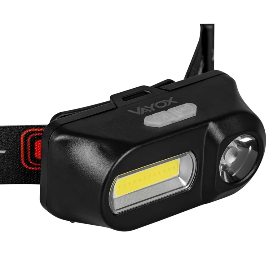 LED Dimmable rechargeable headlamp 2xLED/5V IP44 210 shiny 2000 mAh
