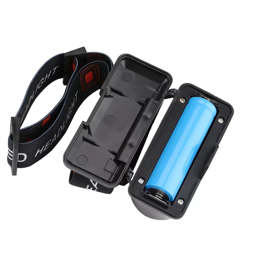 LED Dimmable rechargeable headlamp 2xLED/5V IP44 210 shiny 2000 mAh