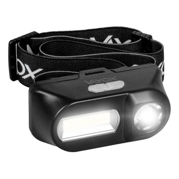 LED Dimmable rechargeable headlamp 2xLED/5V IPX4 250 shiny 2000 mAh