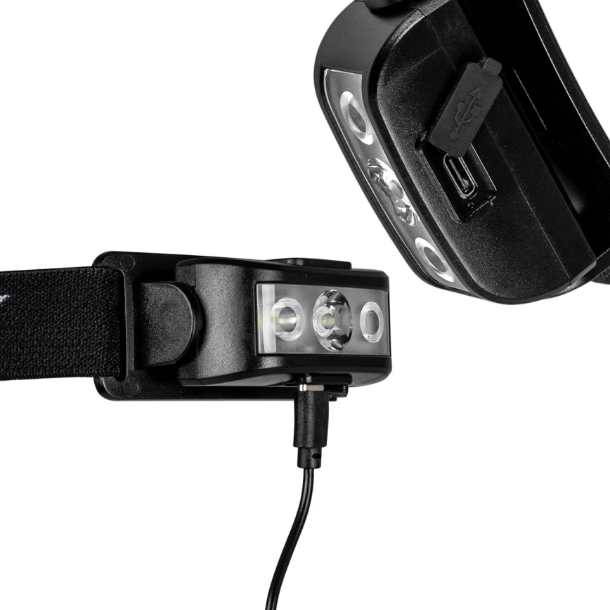 LED Dimmable rechargeable headlamp 3xLED/5V IPX4 100 shiny 1200 mAh