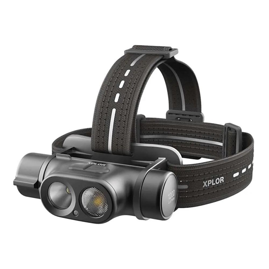 LED Dimmable rechargeable headlamp GP XPLOR PHR19 LED/1x18650/5V IPX8