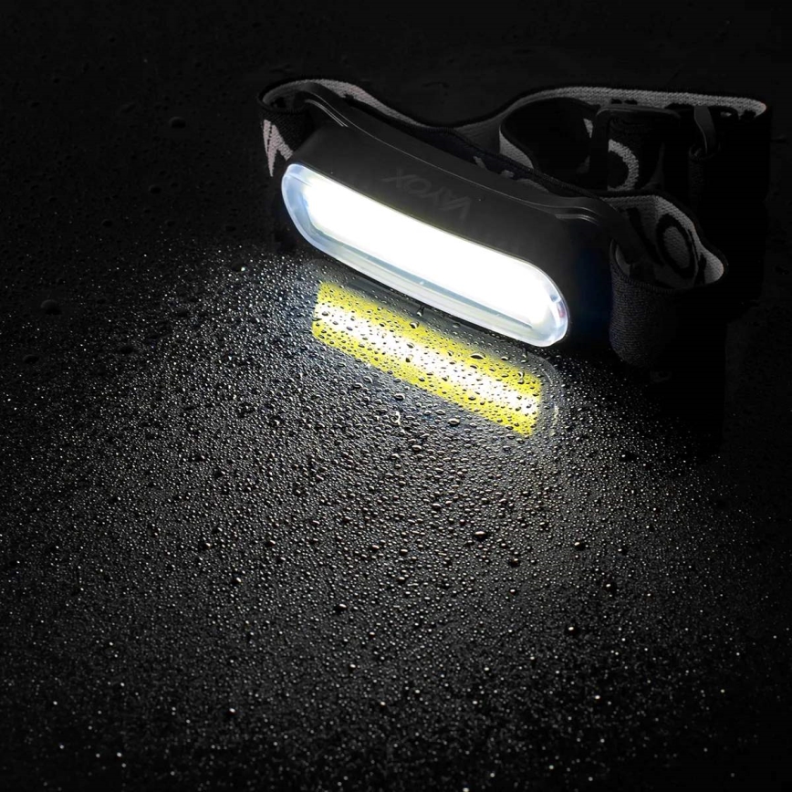 LED Dimmable rechargeable headlamp LED/5V IPX4 300 shiny 1200 mAh