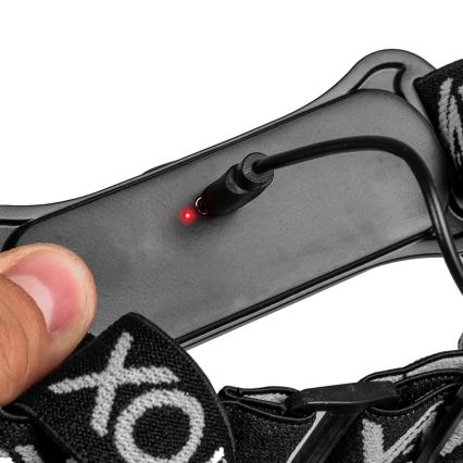 LED Dimmable rechargeable headlamp LED/5V IPX4 300 shiny 1200 mAh
