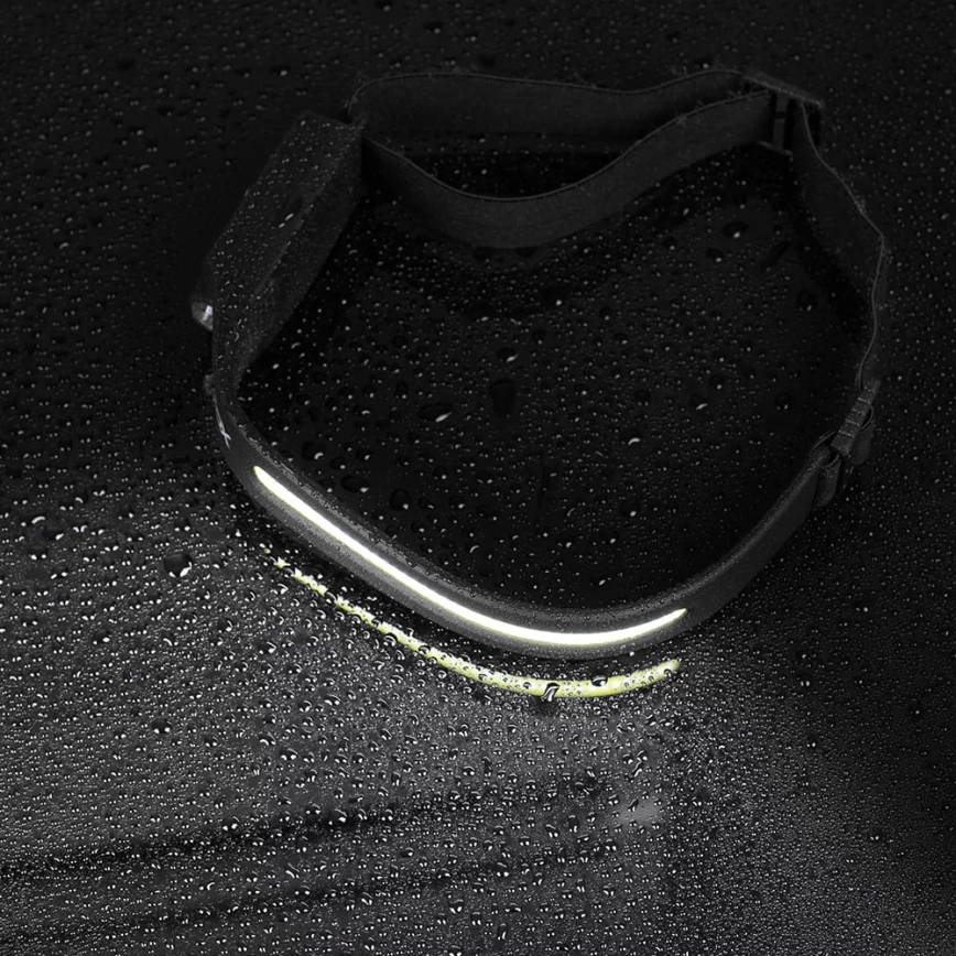 LED Dimmable rechargeable headlamp with sensor 2xLED/5V IP44 350 shiny 1200 mAh