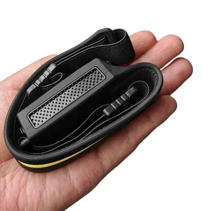 LED Dimmable rechargeable headlamp with sensor 2xLED/5V IP44 350 shiny 1200 mAh