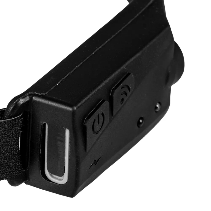LED Dimmable rechargeable headlamp with sensor 2xLED/5V IP44 350 shiny 1200 mAh