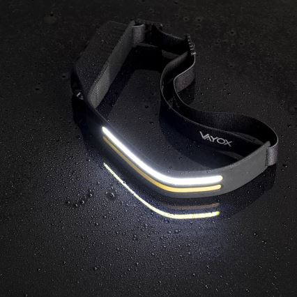LED Dimmable rechargeable headlamp with sensor 3xLED/5V IP44 300 shiny 1200 mAh