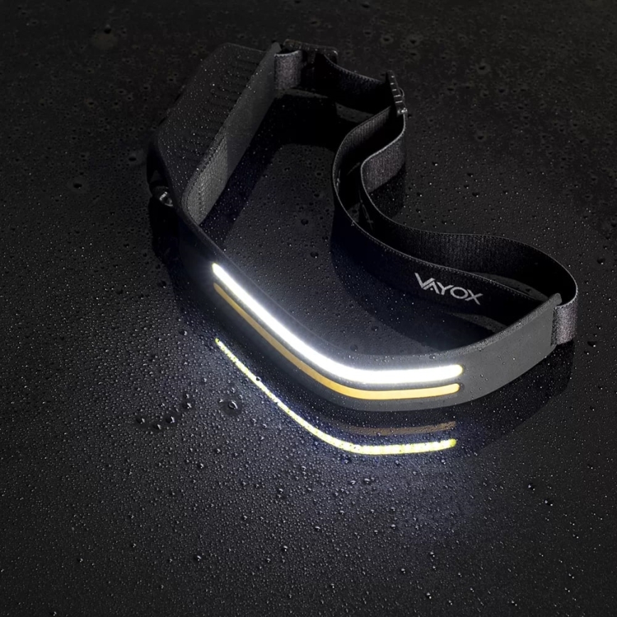 LED Dimmable rechargeable headlamp with sensor 3xLED/5V IP44 300 shiny 1200 mAh