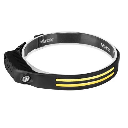 LED Dimmable rechargeable headlamp with sensor 3xLED/5V IP44 300 shiny 1200 mAh