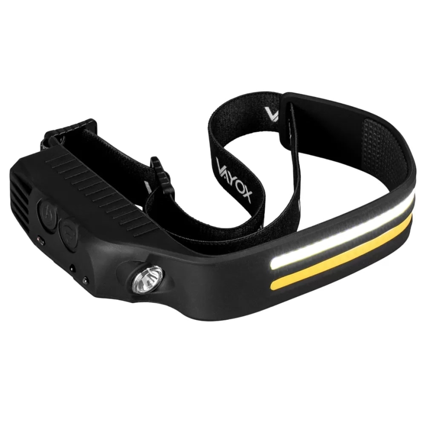 LED Dimmable rechargeable headlamp with sensor 3xLED/5V IP44 300 shiny 1200 mAh