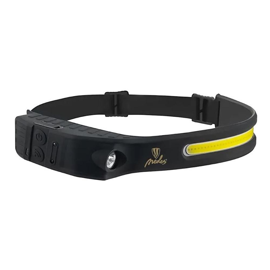 LED Dimmable rechargeable headlamp with sensor LED/8W/5V IP44 570 lm 2000 mAh