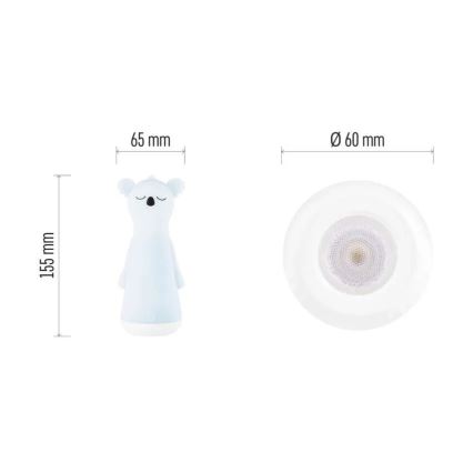 LED Dimmable Rechargeable Kids' Flashlight LED/3,7V 1200 mAh