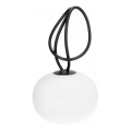 LED Dimmable Rechargeable Outdoor Luminaire VENEZIA LED/1,5W/5V 2500K IP54 2600 mAh Black