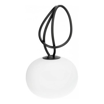 LED Dimmable Rechargeable Outdoor Luminaire VENEZIA LED/1,5W/5V 2500K IP54 2600 mAh Black