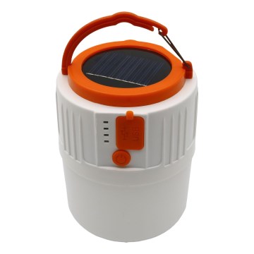 LED Dimmable rechargeable solar light with a power bank function K1 LED/3W/3,7V 7000K IPX4 3200 mAh white
